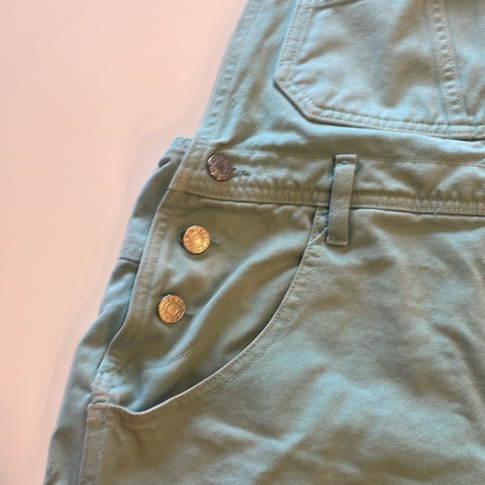 Seafoam Guess Overalls - Picture 4 of 7